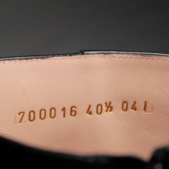 NWB Gucci Black Blondie Chuck Heel Side Zip Boots Booties 700016 - Picture 7 of 9